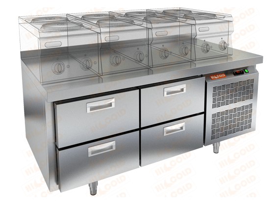 Стол морозильный под тепловое оборудование HICOLD SN 22/BT LT (-18...-10 °С)